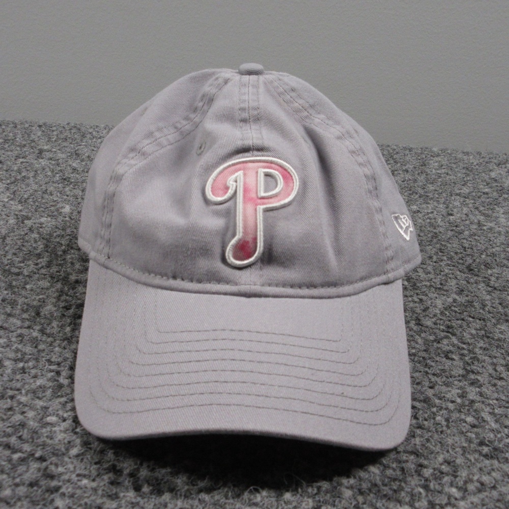 Philadelphia Phillies Hat Cap Strap Back Mens Gray MLB Baseball New Era 9TWENTY
